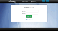 Desktop Screenshot of members.universalclass.com
