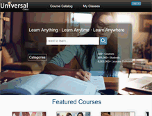 Tablet Screenshot of library.universalclass.com